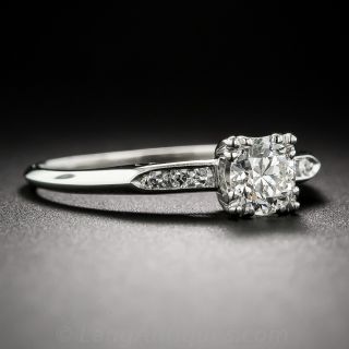 .58 Carat Platinum and Diamond Vintage Engagement Ring