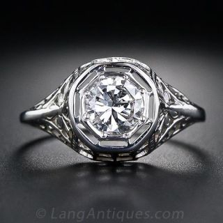 .59 Carat Diamond Vintage Engagement Ring
