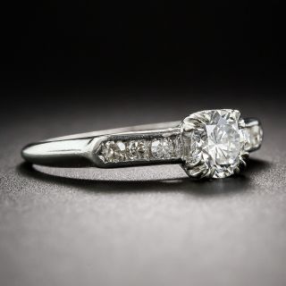 .59 Carat GIA: E VS2 Platinum and Diamond Vintage Engagement Ring