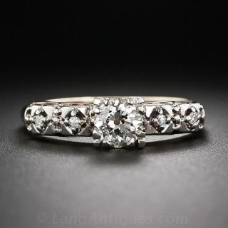 .59 Carat Mid-Century Diamond Engagement Ring
