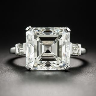 6.05 Carat Asscher Cut Diamond Ring  - GIA K VS1 