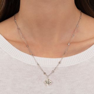 6.51 Carat French-Cut Diamond Pendant