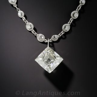 6.51 Carat French-Cut Diamond Pendant - 2