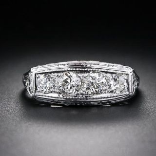 .60 Carat Art Deco 4-Stone Diamond Ring