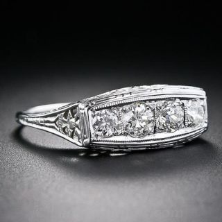 .60 Carat Art Deco 4-Stone Diamond Ring