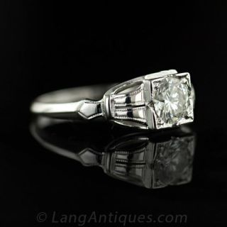 .60 Carat Art Deco Diamond Engagement Ring
