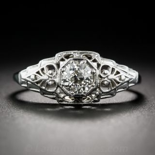 .60 Carat Art Deco Diamond Engagement Ring 