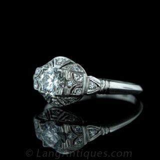 .60 Carat Art Deco Diamond Engagement Ring