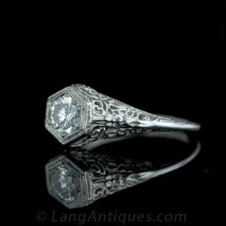 .60 Carat Brilliant Cut Diamond in Vintage Setting