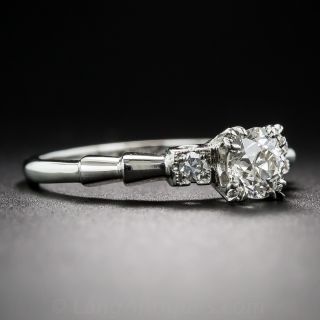 .60 Carat Diamond and Platinum Vintage Engagement Ring