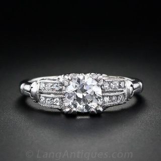 .60 Carat Diamond Art Deco Engagement Ring