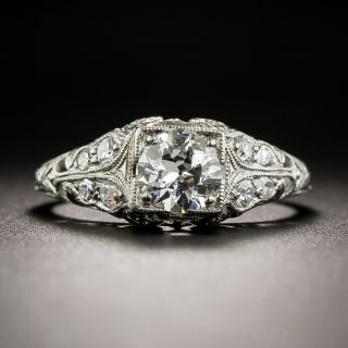.60 Carat Diamond Vintage Engagement Ring by Traube-Orange Blossom