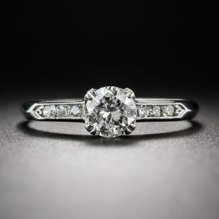 .60 Carat Diamond Vintage Platinum Engagement Ring