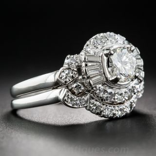 .60 Carat Mid-Century Diamond Wedding Set by Granat Bros. 