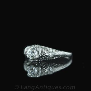 .60 Carat Old MIne Cut Diamond Engagement Ring