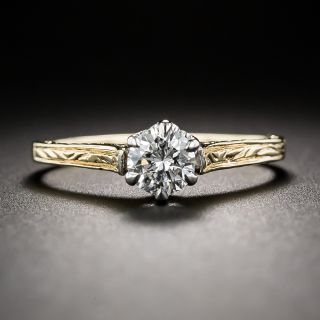 .60 Carat Round Brilliant-Cut Diamond Vintage Solitaire Ring