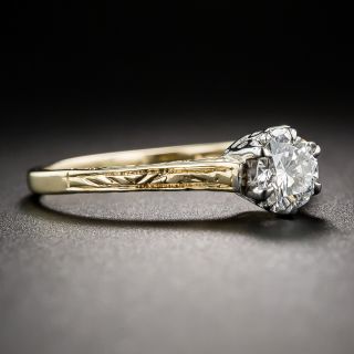 .60 Carat Round Brilliant-Cut Diamond Vintage Solitaire Ring