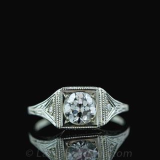 .60 Carat Vintage Diamond Engagement Ring Main View