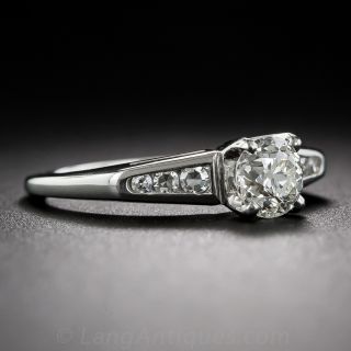 .60 Carat Vintage Platinum and Diamond Engagement Ring