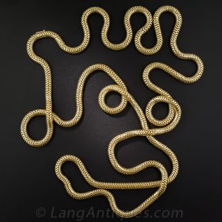 60-Inch Mid-Century Gas Pipe Neck Chain