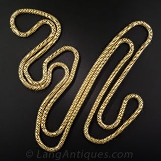 60-Inch Mid-Century Gas Pipe Neck Chain