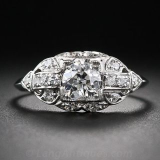 .61 Carat Diamond Art Deco Engagement Ring