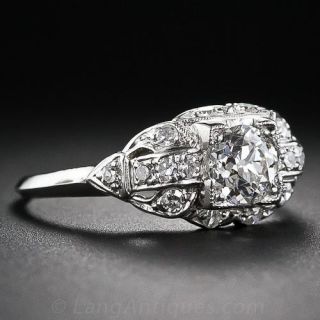 .61 Carat Diamond Art Deco Engagement Ring