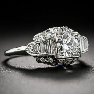 .62 Carat Art Deco Diamond Engagement Ring