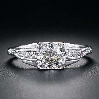.62 Carat Art Deco Diamond Engagement Ring