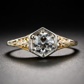 .62 Carat Art Deco Diamond Solitaire Engagement Ring