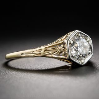 .62 Carat Art Deco Diamond Solitaire Engagement Ring