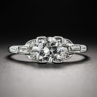 .62 Carat Diamond Platinum Art Deco Ring