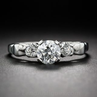 .62 Carat European-Cut Diamond Engagement Ring in Platinum - 1