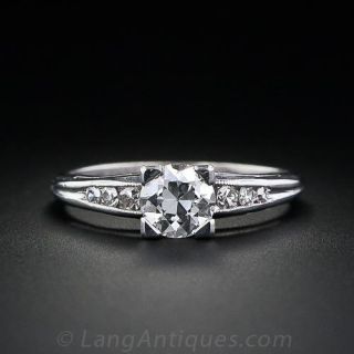 .63 Carat Art Deco Diamond Engagement Ring