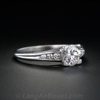 .63 Carat Art Deco Diamond Engagement Ring