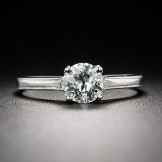.63 Carat Diamond Platinum Vintage Solitaire - GIA F/SI1