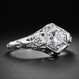 .63 Carat Vintage Diamond Engagement Ring