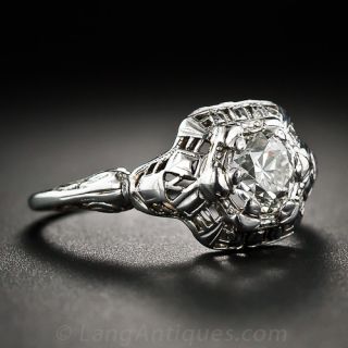 .64 Carat Diamond Vintage Filigree Ring
