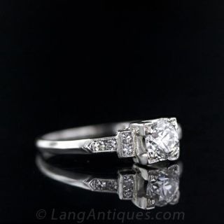 .65 Carat Art Deco Diamond Engagement Ring