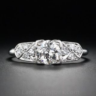 .65 Carat Art Deco Diamond Engagement Ring