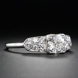 .65 Carat Art Deco Diamond Engagement Ring