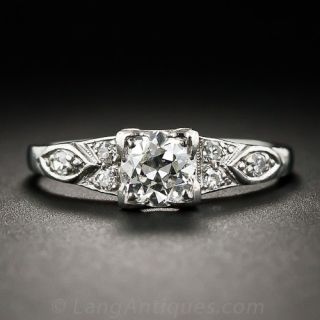 .65 Carat Art Deco Diamond Engagement Ring - 1