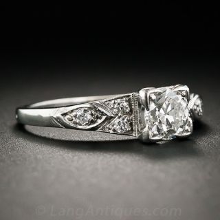 .65 Carat Art Deco Diamond Engagement Ring