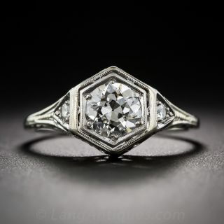 .65 Carat Art Deco Diamond Engagement Ring