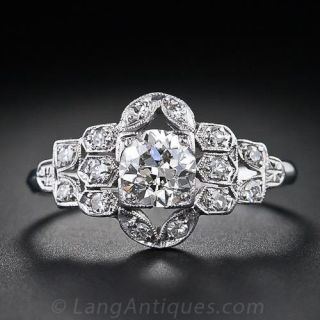 .65 Carat Art Deco Diamond Ring