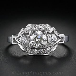 .65 Carat Art Deco Diamond Ring