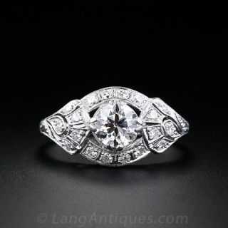 .65 Carat Art Deco Engagement Ring