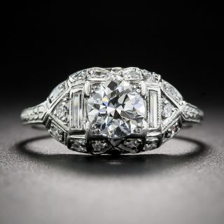 .65 Carat Diamond Art Deco Engagement Ring