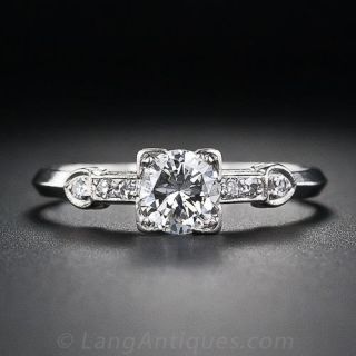 .65 Carat Diamond Art Deco Engagement Ring