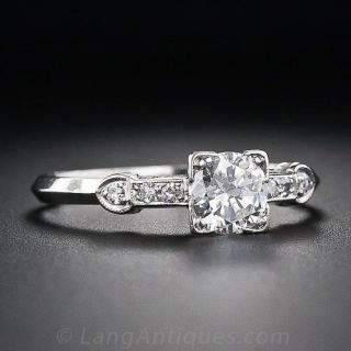 .65 Carat Diamond Art Deco Engagement Ring
